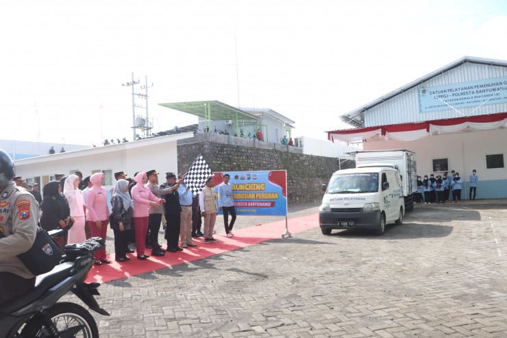 Polresta Banyuwangi Launching SPPG Salurkan Makan Bergizi Gratis 1.218 Siswa di Watukebo