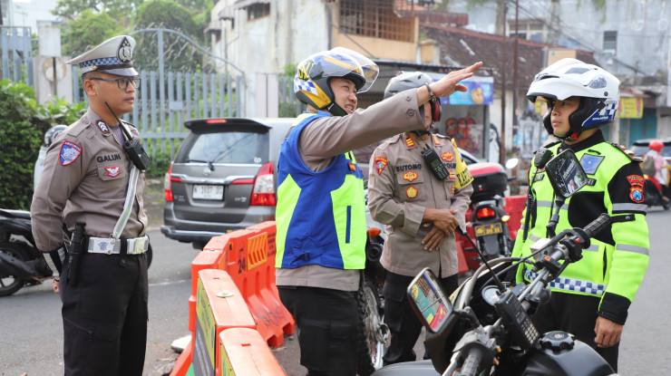 Polresta Malang Kota Intensif Monitoring Jalur Balik Pemudik
