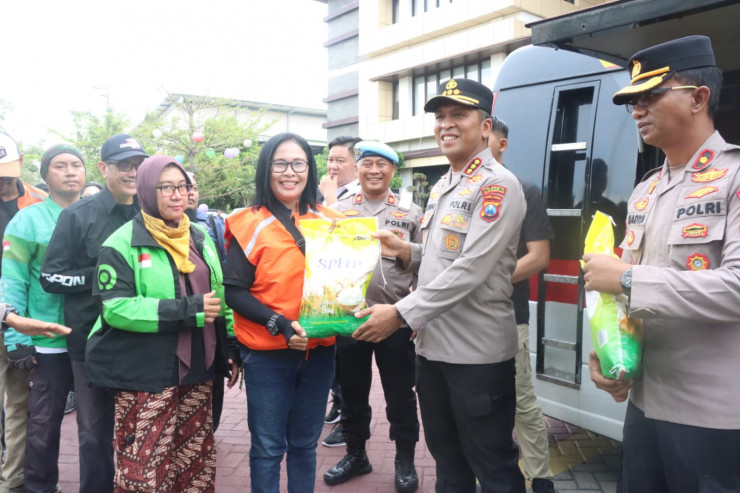 Apel Ojek Online, Siap Jaga Kamtibmas Sidoarjo