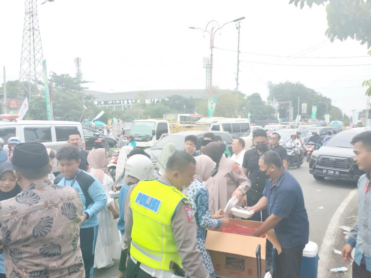 Polresta Sidoarjo Peduli Jamaah Harlah Satu Abad NU