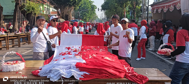 Kompaknya Forkopimka dan Warga Krian dalam Semarak Dirgahayu RI Ke-80