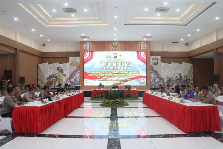 Kompolnas Lakukan Monitoring Kinerja Kepolisian di Polresta Sidoarjo