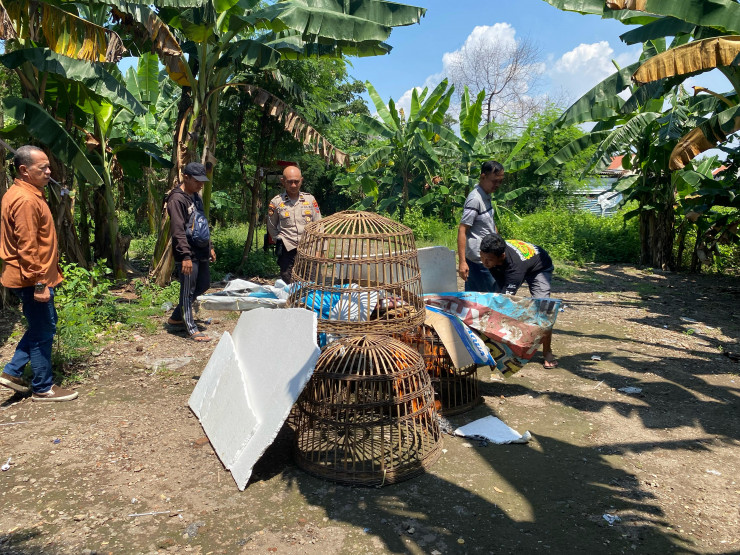 Dapatkan Laporan Masyarakat, Polsek Sedati Datangi Tempat Perjudian Sabung Ayam