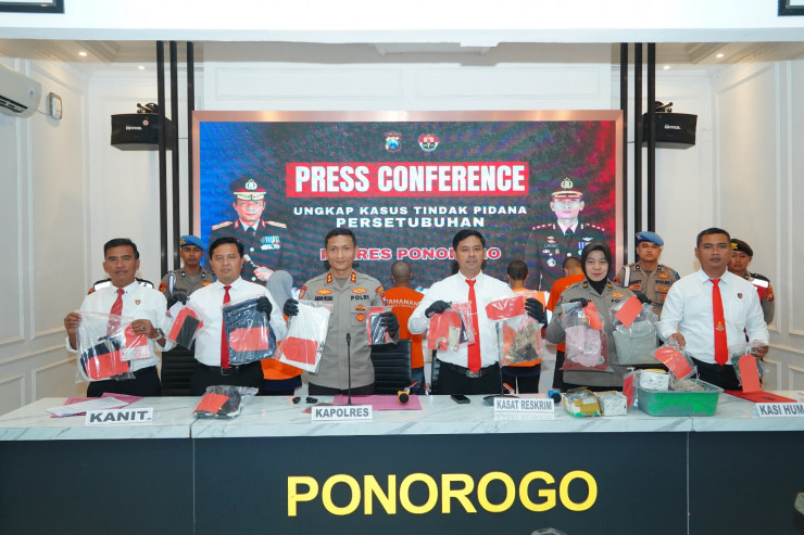 Polres Ponorogo Ungkap Kasus Kekerasan Seksual Terhadap Anak Dibawah Umur, Tersangka Diamankan
