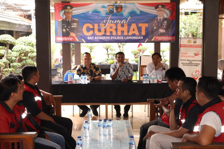 Polres Lamongan Gelar Jumat Curhat Bahas Maraknya Order Fiktif dan Keamanan Pengiriman